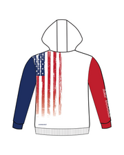 USA MENS FLAG PERFORMANCE HOODIE (RED/WHITE/BLUE)