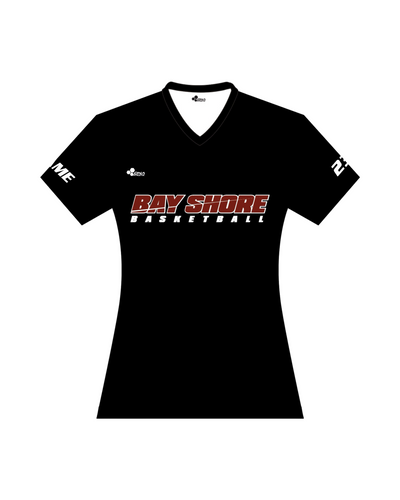 BAY SHORE WOMENS ICON PERFORMANCE TEE (BLACK)