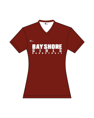 BAY SHORE GIRLS BASKETBALL TEXT PERFORMANCE TEE (3 COLORS)
