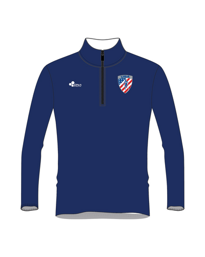 USA AASA WOMENS 1/4 ZIP TRACK JACKET  LONG SLEEVE (NAVY)