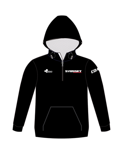 SYOSSET COACH BASKETBALL TRACK 1/4 ZIP HOODIE (2 COLOR)