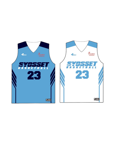 SYOSSET 11/12TH - TEAM UNI NORTH CAROLINA - REVERSIBLE BASKETBALL JERSEY