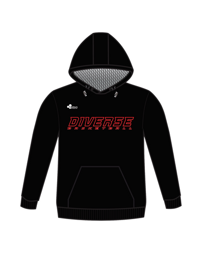 DIVERSE EAST ISLIP PERFORMANCE HOODIE (BLACK)
