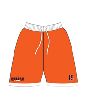 NASSAU PRIDE CASUAL SHORTS (ORANGE/WHITE)