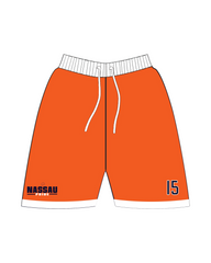 NASSAU PRIDE CASUAL SHORTS (ORANGE/WHITE)