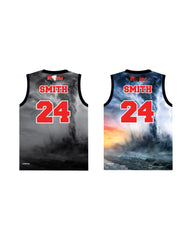 STORM GAME "REVERSIBLE" MULTI/BLACK BASKETBALL JERSEY
