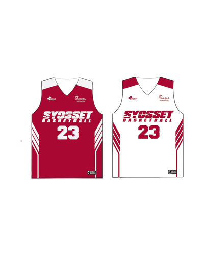 SYOSSET 11/12TH - TEAM INDIANA - REVERSIBLE BASKETBALL JERSEY