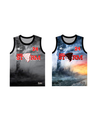STORM GAME "REVERSIBLE" MULTI/BLACK BASKETBALL JERSEY