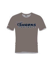 ESM SHARKS FOOTBALL ICON POLYESTER PERFORMANCE TEE (2 COLOR)
