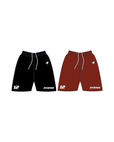 DIVERSE BAY SHORE REVERSIBLE BASKETBALL GAME SHORT