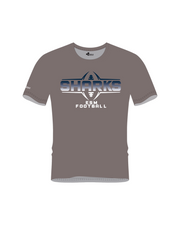 ESM SHARKS FOOTBALL BALL ICON SOLID POLYESTER PERFORMANCE TEE (2 COLOR)