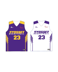 SYOSSET 11/12TH - TEAM LSU - REVERSIBLE BASKETBALL JERSEY