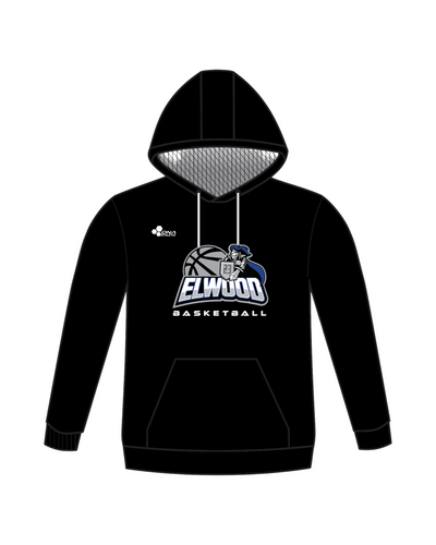 ELWOOD LOGO PERFORMANCE HOODIE (BLACK)