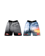 STORM GAME "REVERSIBLE" MULTI/BLACK BASKETBALL SHORT