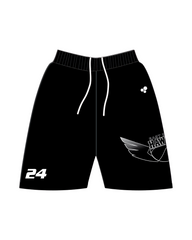 HAWKS SIDE LOGO CASUAL SHORTS WITH POCKETS (2 COLOR)