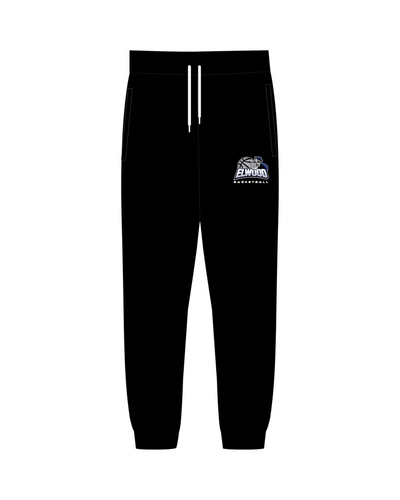 ELWOOD BASKETBALL LOGO JOGGING PANTS (BLACK)