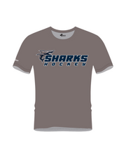 ESM SHARKS HOCKEY ICON PERFORMANCE TEE (2 COLORS)