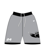 HAWKS SIDE LOGO CASUAL SHORTS WITH POCKETS (2 COLOR)