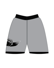 HAWKS SIDE LOGO CASUAL SHORTS WITH POCKETS (2 COLOR)