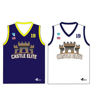 CASTLE TRIBUTE SET 3 "REVERSIBLE" BASKETBALL PINNIE JERSEY