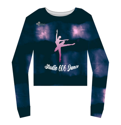 STUDIO 606 DANCE CROP TOP LONG SLEEVE