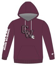 CURTIS WARRIOR STRONG PERFORMANCE HOODIE (BURGUNDY)