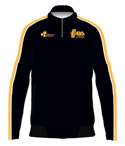 CBA 1/4 TRACK JACKET PULLOVER (BLACK)