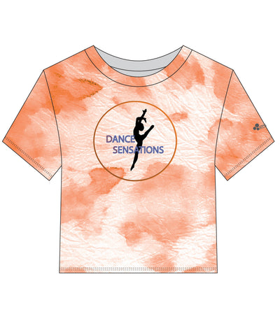 DANCE SENSATIONS CROP TOP SHORT SLEEVE