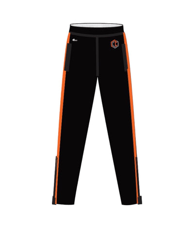 CHEAT CODE TRACK PANTS WITH ZIPPER (BLACK)