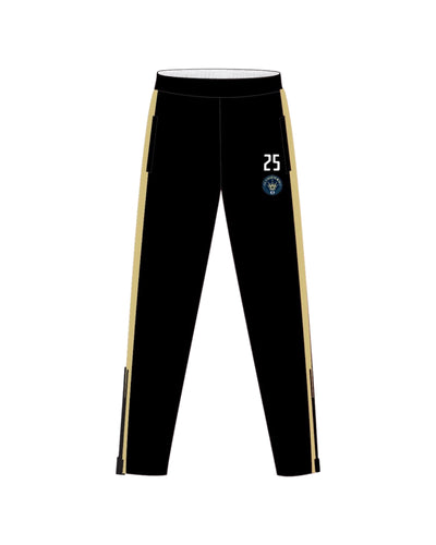 WHITFIELD TRACK PANTS WITH ZIPPER (BLACK)
