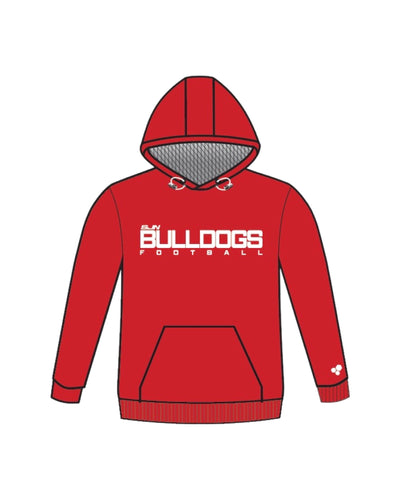 BULLDOGS SIMPLE PERFORMANCE HOODIE (RED)