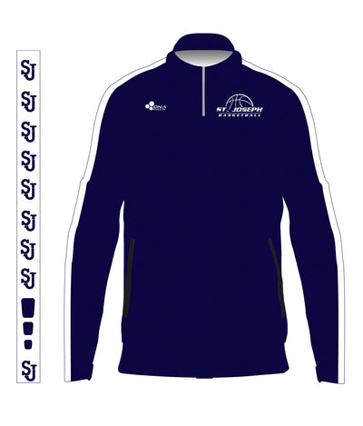 ST JOSEPH 1/4 TRACK JACKET PULLOVER (NAVY)