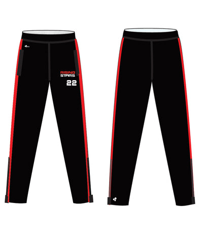 RISING STARS TRACK PANTS WITH ZIPPER (BLACK)