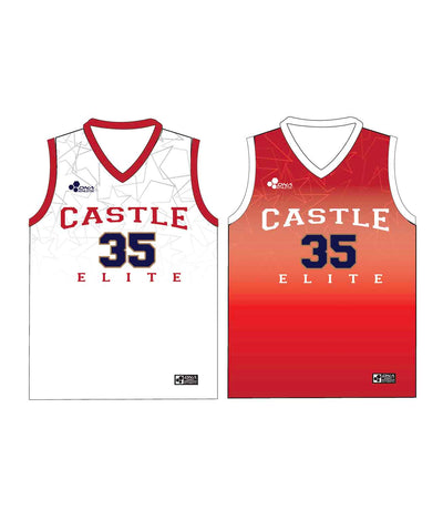 CASTLE TRIBUTE SET 4 "REVERSIBLE" BASKETBALL PINNIE JERSEY