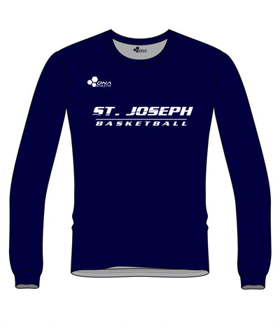 ST. JOSEPH PERFORMANCE LONG SLEEVE JERSEY (NAVY)