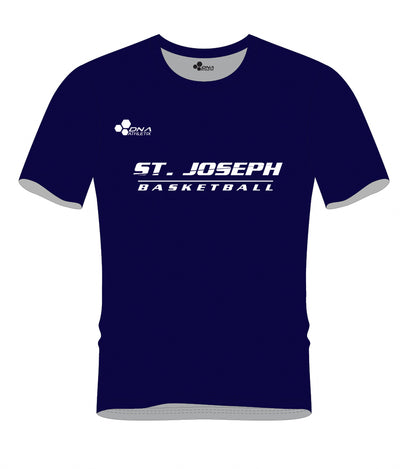 ST JOSEPH POLYESTER PERFORMANCE TEE (NAVY)