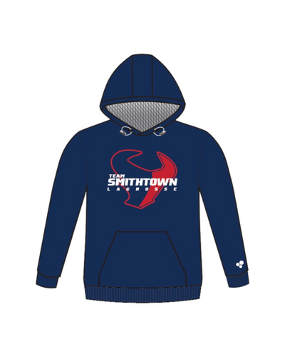 TEAM SMITHTOWN LOGO PERFORMANCE HOODIE (NAVY)