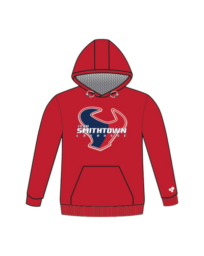 TEAM SMITHTOWN LOGO PERFORMANCE HOODIE (RED)