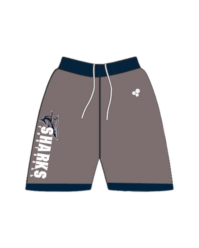 SHARKS CASUAL SHORTS WITH POCKETS (GRAY)