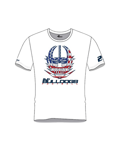 BULLDOG NATION PERFORMANCE TEE (WHITE)