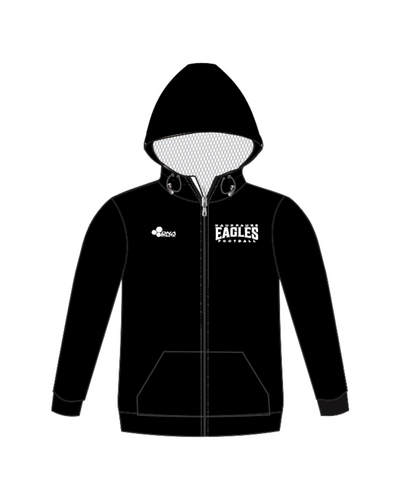 EAGLE FULL ZIP ICON PERFORMANCE HOODIE (BLACK/WHITE)