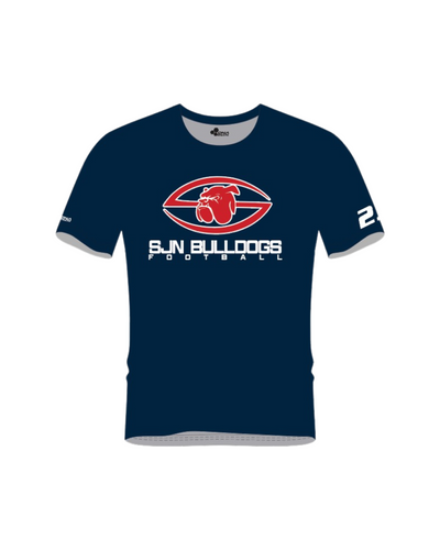 BULLDOGS ICON PERFORMANCE TEE (NAVY)