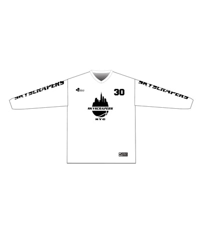 SKYSCRAPERS SHOOTING SHIRT (LONG SLEEVE) - WHITE