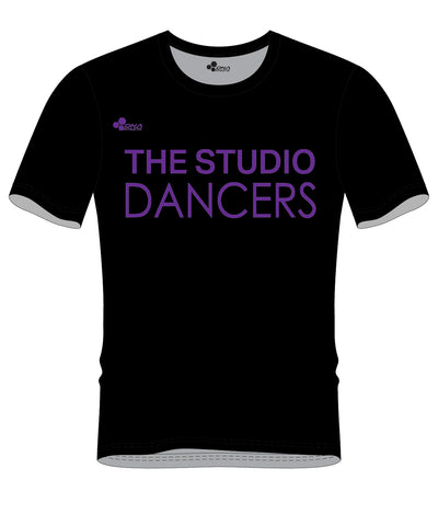 THE STUDIO PERFORMANCE TEE (BLACK/PURPLE)