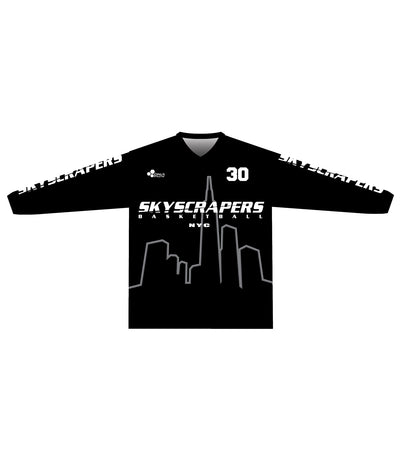SKYSCRAPERS SHOOTING SHIRT (LONG SLEEVE) - BLACK